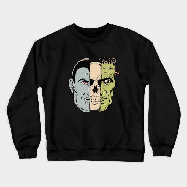 Monster retro horror Crewneck Sweatshirt by coffeeman